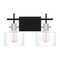 Quoizel Pensbury 2-Light Matte Black Vanity Light PEN8616MBK - alternate 3